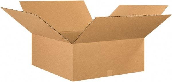 Made in USA - 26" Wide x 26" Long x 10" High Rectangle Corrugated Shipping Box - 1 Wall, Kraft (Color), 65 Lb Capacity - Americas Tooling