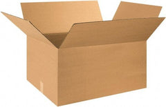 Made in USA - 18" Wide x 32" Long x 12" High Rectangle Corrugated Shipping Box - 1 Wall, Kraft (Color), 65 Lb Capacity - Americas Tooling