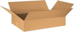 Made in USA - 20" Wide x 30" Long x 6" High Rectangle Corrugated Shipping Box - 1 Wall, Kraft (Color), 65 Lb Capacity - Americas Tooling