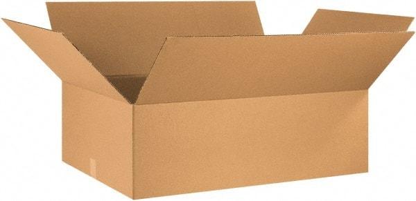 Made in USA - 24" Wide x 36" Long x 10" High Rectangle Corrugated Shipping Box - 1 Wall, Kraft (Color), 65 Lb Capacity - Americas Tooling