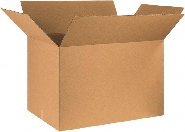 Made in USA - 24" Wide x 36" Long x 24" High Rectangle Corrugated Shipping Box - 1 Wall, Kraft (Color), 65 Lb Capacity - Americas Tooling