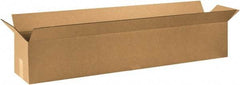 Made in USA - 8" Wide x 48" Long x 8" High Rectangle Corrugated Shipping Box - 1 Wall, Kraft (Color), 65 Lb Capacity - Americas Tooling