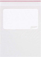 Minigrip - 6 x 9", 2 mil Minigrip White Block Reclosable Polybags - Clear - Americas Tooling