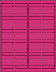 Tape Logic - 1/2" Long, Fluorescent Pink Paper Laser Label - For Laser Printers - Americas Tooling