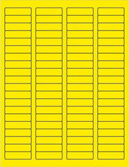 Tape Logic - 1-3/4" Long, Fluorescent Yellow Paper Laser Label - For Laser Printers - Americas Tooling