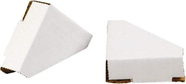 Made in USA - 3-1/4" Long x 3-1/4" Wide x 1-3/8" High x 3/16" Thick Corner - White, Case - Americas Tooling