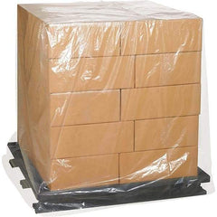 Made in USA - 65" Long x 68" Wide x 87" High Pallet Cover - Clear, Case, 50 Piece - Americas Tooling