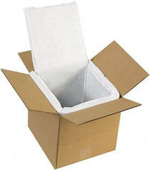 Made in USA - 8" Long x 8" Wide x 8" High x 1" Thick Box Liner - White, Case - Americas Tooling