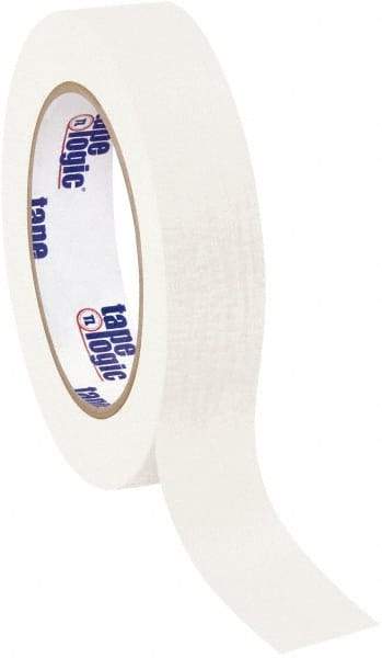 Tape Logic - 1" Wide x 60 Yd Long White Crepe Paper Masking Tape - 4.9 mil Thick - Americas Tooling