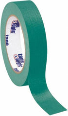 Tape Logic - 1" Wide x 60 Yd Long Green Crepe Paper Masking Tape - 4.9 mil Thick - Americas Tooling