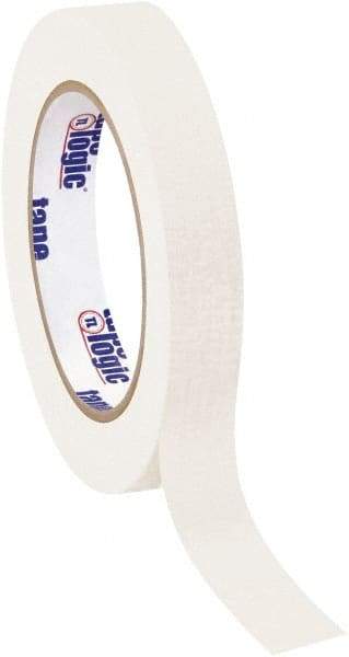 Tape Logic - 3/4" Wide x 60 Yd Long White Crepe Paper Masking Tape - 4.9 mil Thick - Americas Tooling