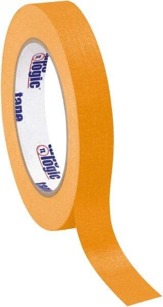 Tape Logic - 3/4" Wide x 60 Yd Long Orange Crepe Paper Masking Tape - 4.9 mil Thick - Americas Tooling