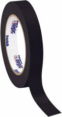 Tape Logic - 3/4" Wide x 60 Yd Long Black Crepe Paper Masking Tape - 4.9 mil Thick - Americas Tooling