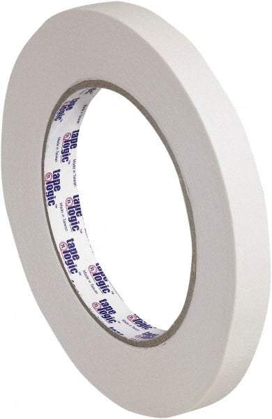 Tape Logic - 1/2" Wide x 60 Yd Long Tan Crepe Paper Masking Tape - 5.6 mil Thick - Americas Tooling