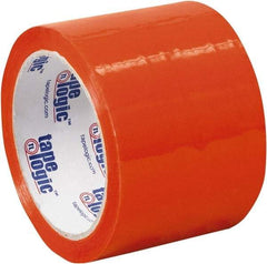 Tape Logic - 3" x 55 Yd Orange Acrylic Adhesive Packaging Tape - Polypropylene Film Backing, 2.2 mil Thick, 21.4 Lb Tensile Strength - Americas Tooling