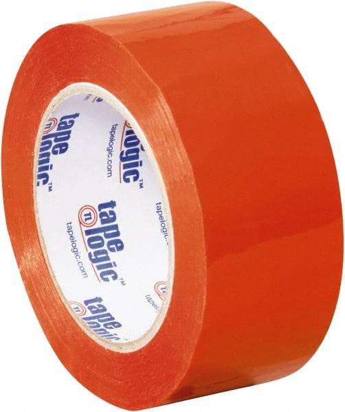 Tape Logic - 2" x 110 Yd Orange Acrylic Adhesive Packaging Tape - Polypropylene Film Backing, 2.2 mil Thick, 21.4 Lb Tensile Strength - Americas Tooling