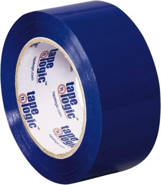 Tape Logic - 2" x 110 Yd Blue Acrylic Adhesive Packaging Tape - Polypropylene Film Backing, 2.2 mil Thick, 21.4 Lb Tensile Strength - Americas Tooling