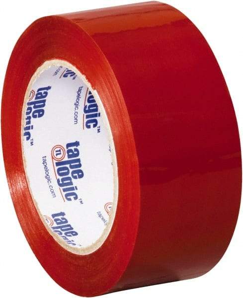 Tape Logic - 2" x 110 Yd Red Acrylic Adhesive Packaging Tape - Polypropylene Film Backing, 2.2 mil Thick, 21.4 Lb Tensile Strength - Americas Tooling