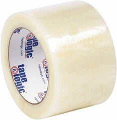 Tape Logic - 3" x 110 Yd Clear Hot Melt Adhesive Packaging Tape - Polypropylene Film Backing, 2 mil Thick - Americas Tooling