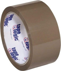 Tape Logic - 2" x 55 Yd Tan Hot Melt Adhesive Packaging Tape - Polypropylene Film Backing, 1.9 mil Thick, 22 Lb Tensile Strength - Americas Tooling