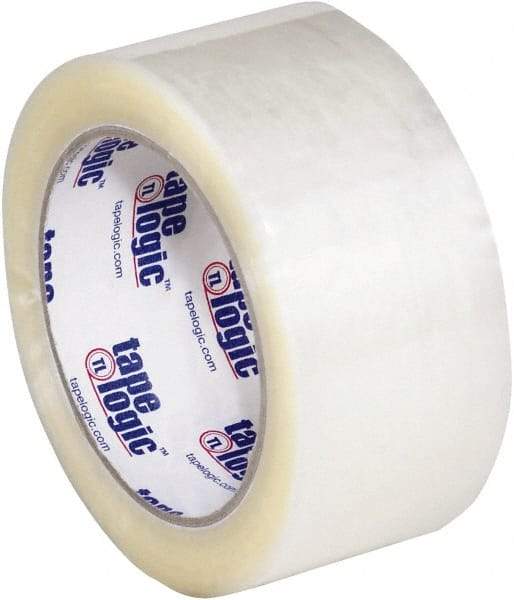 Tape Logic - 2" x 110 Yd Clear Hot Melt Adhesive Packaging Tape - Polypropylene Film Backing, 2.5 mil Thick, 36 Lb Tensile Strength - Americas Tooling