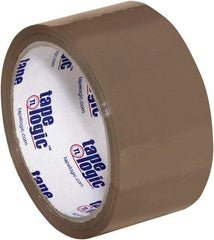 Tape Logic - 2" x 55 Yd Tan Hot Melt Adhesive Packaging Tape - Polypropylene Film Backing, 1.6 mil Thick, 26 Lb Tensile Strength - Americas Tooling