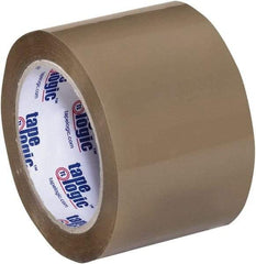 Tape Logic - 3" x 55 Yd Tan Acrylic Adhesive Packaging Tape - Polypropylene Film Backing, 3.5 mil Thick, 33.7 Lb Tensile Strength - Americas Tooling