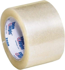 Tape Logic - 3" x 55 Yd Clear Hot Melt Adhesive Packaging Tape - Polypropylene Film Backing, 2.5 mil Thick, 36 Lb Tensile Strength - Americas Tooling