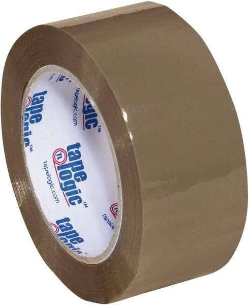 Tape Logic - 2" x 110 Yd Tan Acrylic Adhesive Packaging Tape - Polypropylene Film Backing, 2 mil Thick, 20 Lb Tensile Strength - Americas Tooling