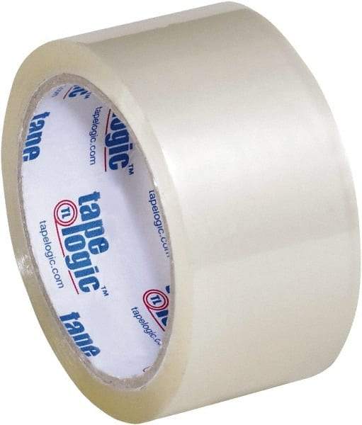 Tape Logic - 2" x 55 Yd Clear Acrylic Adhesive Packaging Tape - Polypropylene Film Backing, 1.8 mil Thick, 18 Lb Tensile Strength - Americas Tooling