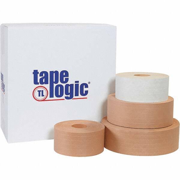 Tape Logic - 72mm x 375' Kraft Water Activated Adhesive Packaging Tape - Paper Backing, 5 mil Thick - Americas Tooling