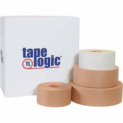 Tape Logic - 72mm x 1000' Kraft Water Activated Adhesive Packaging Tape - Paper Backing, 5 mil Thick - Americas Tooling