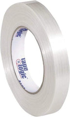 Tape Logic - 3/4" x 60 Yd Clear Hot Melt Adhesive Strapping Tape - Polypropylene Film Backing, 5.9 mil Thick, 320 Lb Tensile Strength - Americas Tooling