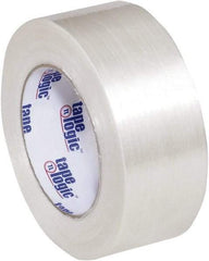 Tape Logic - 2" x 60 Yd Clear Hot Melt Adhesive Strapping Tape - Polypropylene Film Backing, 5.1 mil Thick, 275 Lb Tensile Strength - Americas Tooling