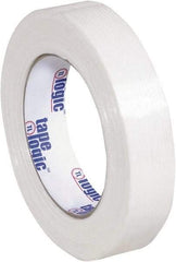 Tape Logic - 1" x 60 Yd Clear Hot Melt Adhesive Strapping Tape - Polypropylene Film Backing, 4.3 mil Thick, 156 Lb Tensile Strength - Americas Tooling