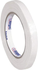 Tape Logic - 1/2" x 60 Yd Clear Hot Melt Adhesive Strapping Tape - Polypropylene Film Backing, 4.3 mil Thick, 156 Lb Tensile Strength - Americas Tooling