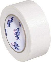 Tape Logic - 2" x 60 Yd Clear Hot Melt Adhesive Strapping Tape - Polypropylene Film Backing, 3.9 mil Thick, 100 Lb Tensile Strength - Americas Tooling