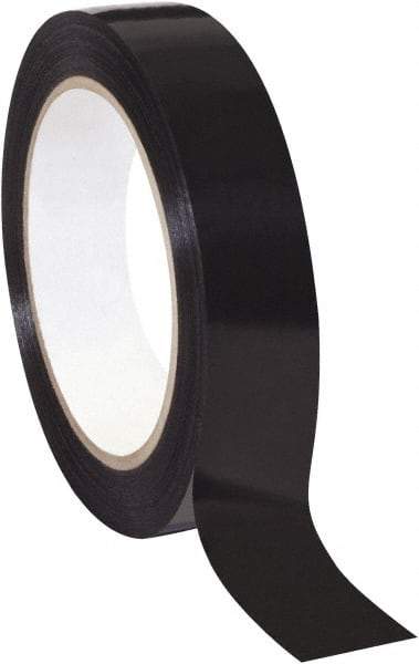 Tape Logic - 1" x 60 Yd Black Rubber Adhesive Strapping Tape - Polypropylene Film Backing, 2.7 mil Thick, 90 Lb Tensile Strength - Americas Tooling