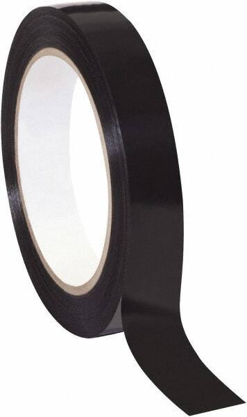 Tape Logic - 3/4" x 60 Yd Black Rubber Adhesive Strapping Tape - Polypropylene Film Backing, 2.7 mil Thick, 90 Lb Tensile Strength - Americas Tooling