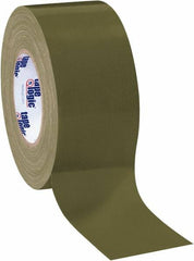 Tape Logic - 3" x 60 Yds Olive Green Duct Tape - 10 mil, Rubber Adhesive - Americas Tooling