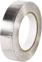 Made in USA - 1" x 60 Yds Silver Foil Tape - 5 mil, Acrylic Adhesive, Aluminum Foil Backing - Americas Tooling