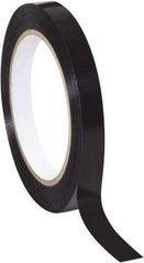 Tape Logic - 1/2" x 60 Yd Black Rubber Adhesive Strapping Tape - Polypropylene Film Backing, 2.7 mil Thick, 90 Lb Tensile Strength - Americas Tooling