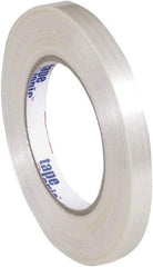 Tape Logic - 1/2" x 60 Yd Clear Hot Melt Adhesive Strapping Tape - Polypropylene Film Backing, 5.9 mil Thick, 320 Lb Tensile Strength - Americas Tooling