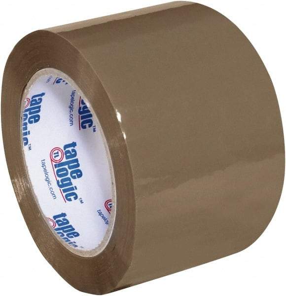 Tape Logic - 3" x 110 Yd Tan Acrylic Adhesive Packaging Tape - Polypropylene Film Backing, 1.8 mil Thick, 18 Lb Tensile Strength - Americas Tooling