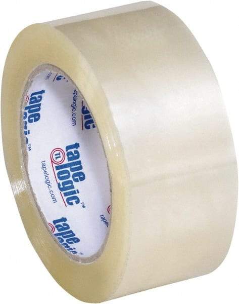 Tape Logic - 2" x 110 Yd Clear Acrylic Adhesive Packaging Tape - Polypropylene Film Backing, 2.2 mil Thick, 21.4 Lb Tensile Strength - Americas Tooling