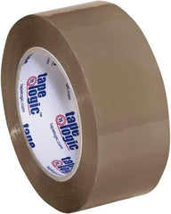 Tape Logic - 2" x 110 Yd Tan Acrylic Adhesive Packaging Tape - Polypropylene Film Backing, 2.6 mil Thick, 24.7 Lb Tensile Strength - Americas Tooling