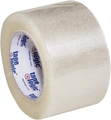 Tape Logic - 3" x 110 Yd Clear Acrylic Adhesive Packaging Tape - Polypropylene Film Backing, 2.6 mil Thick, 24.7 Lb Tensile Strength - Americas Tooling