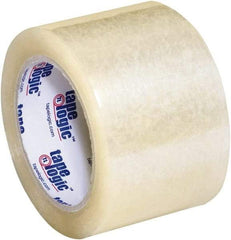 Tape Logic - 3" x 55 Yd Clear Acrylic Adhesive Packaging Tape - Polypropylene Film Backing, 3.5 mil Thick, 33.7 Lb Tensile Strength - Americas Tooling