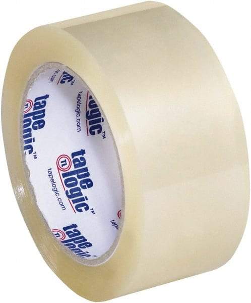 Tape Logic - 2" x 55 Yd Clear Acrylic Adhesive Packaging Tape - Polypropylene Film Backing, 3.5 mil Thick, 33.7 Lb Tensile Strength - Americas Tooling