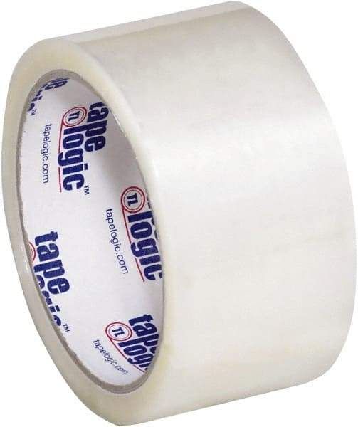 Tape Logic - 2" x 55 Yd Clear Hot Melt Adhesive Packaging Tape - Polypropylene Film Backing, 2.5 mil Thick, 36 Lb Tensile Strength - Americas Tooling